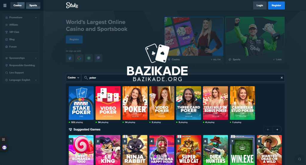 بهترین سایت های بازی پوکر برای ایرانیان - Stake poker
