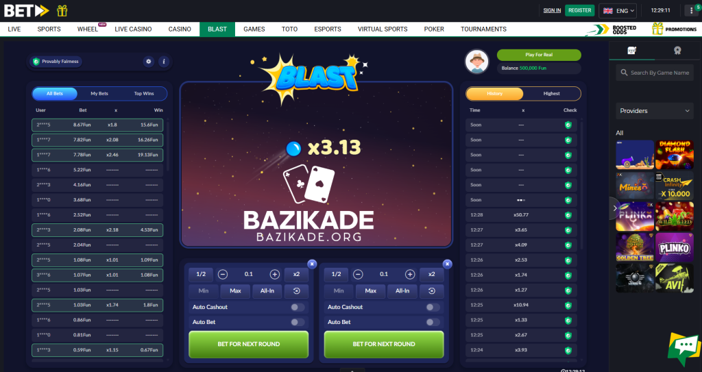 بهترین سایت های بازی انفجار - بت فوروارد